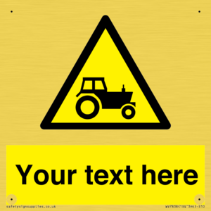 Custom warning farm machinery